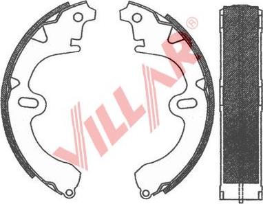 Villar 629.0779 - Комплект тормозных колодок, барабанные autospares.lv