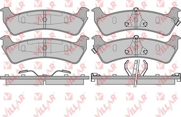 Villar 626.0990 - Тормозные колодки, дисковые, комплект autospares.lv