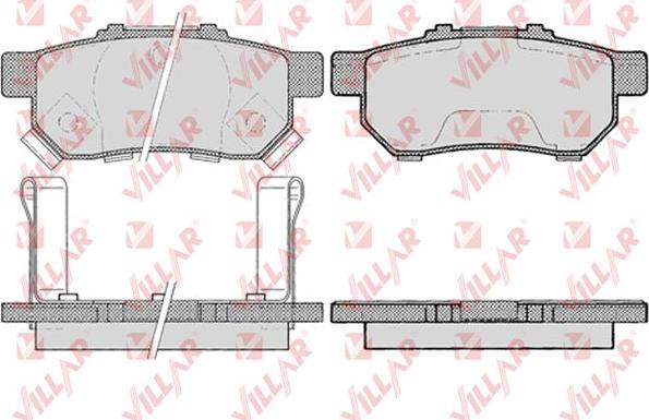 Villar 626.0991 - Тормозные колодки, дисковые, комплект autospares.lv