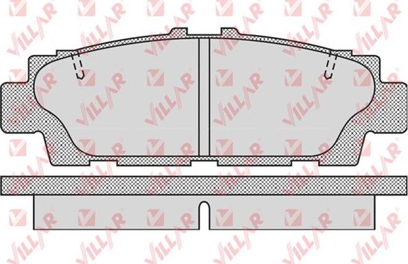 Villar 626.0943 - Тормозные колодки, дисковые, комплект autospares.lv