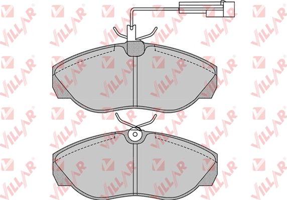 Villar 626.0964 - Тормозные колодки, дисковые, комплект autospares.lv