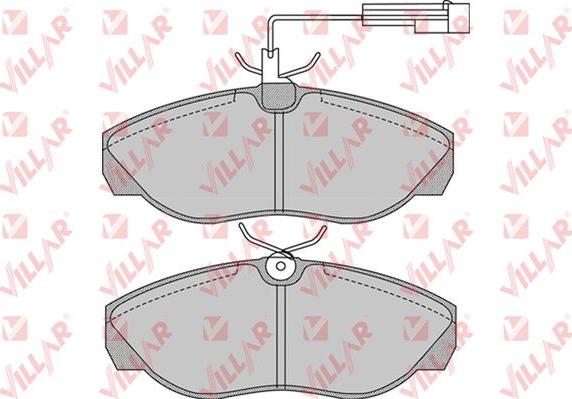 Villar 626.0965 - Тормозные колодки, дисковые, комплект autospares.lv