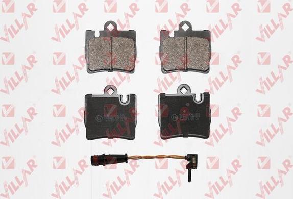 Villar 626.0900A - Тормозные колодки, дисковые, комплект autospares.lv