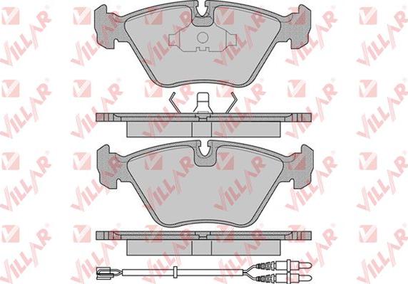 Villar 626.0985 - Тормозные колодки, дисковые, комплект autospares.lv