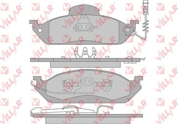 Villar 626.0983 - Тормозные колодки, дисковые, комплект autospares.lv