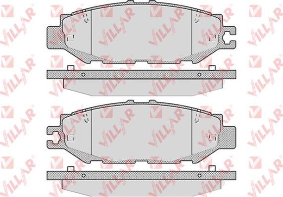 Villar 626.0939 - Тормозные колодки, дисковые, комплект autospares.lv