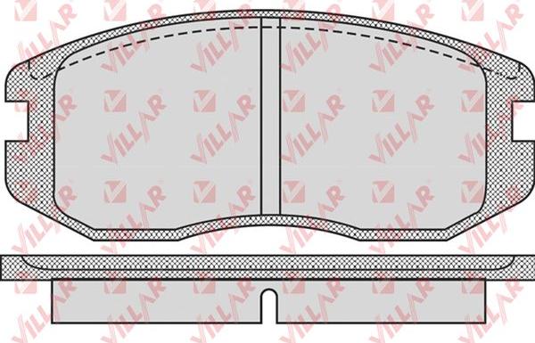 Villar 626.0932 - Тормозные колодки, дисковые, комплект autospares.lv