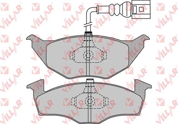 Villar 626.0972 - Тормозные колодки, дисковые, комплект autospares.lv