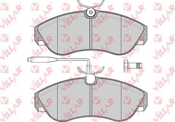 Villar 626.0494 - Тормозные колодки, дисковые, комплект autospares.lv