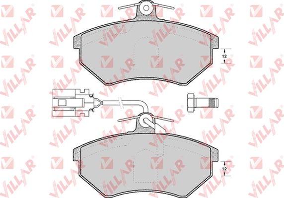 Villar 626.0495 - Тормозные колодки, дисковые, комплект autospares.lv