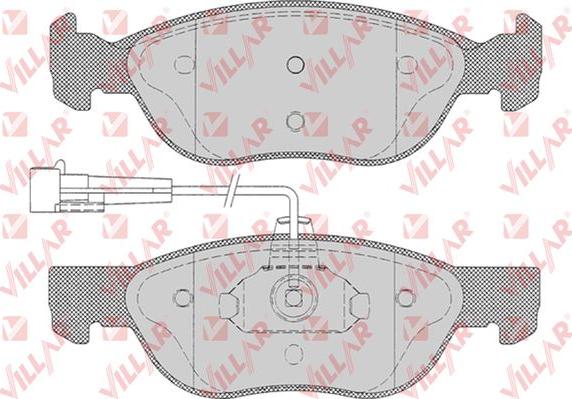 Villar 626.0496 - Тормозные колодки, дисковые, комплект autospares.lv