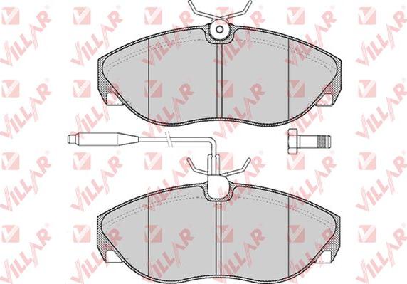 Villar 626.0493 - Тормозные колодки, дисковые, комплект autospares.lv