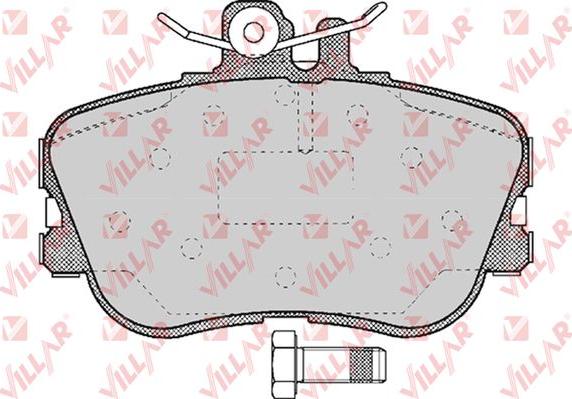 Villar 626.0492 - Тормозные колодки, дисковые, комплект autospares.lv