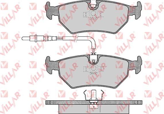 Villar 626.0497 - Тормозные колодки, дисковые, комплект autospares.lv