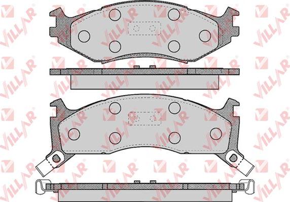 Villar 626.0455 - Тормозные колодки, дисковые, комплект autospares.lv