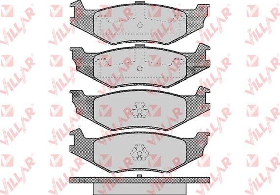 Villar 626.0456 - Тормозные колодки, дисковые, комплект autospares.lv