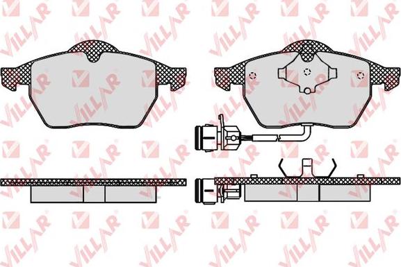 Villar 626.0453 - Тормозные колодки, дисковые, комплект autospares.lv