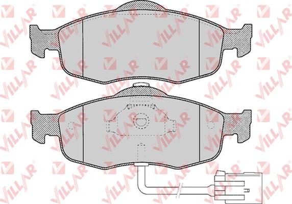 Villar 626.0461 - Тормозные колодки, дисковые, комплект autospares.lv