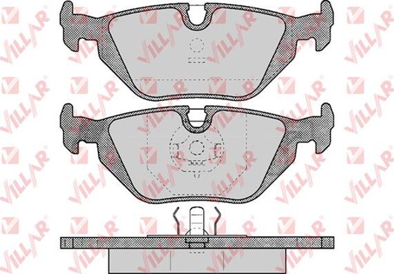 Villar 626.0463 - Тормозные колодки, дисковые, комплект autospares.lv