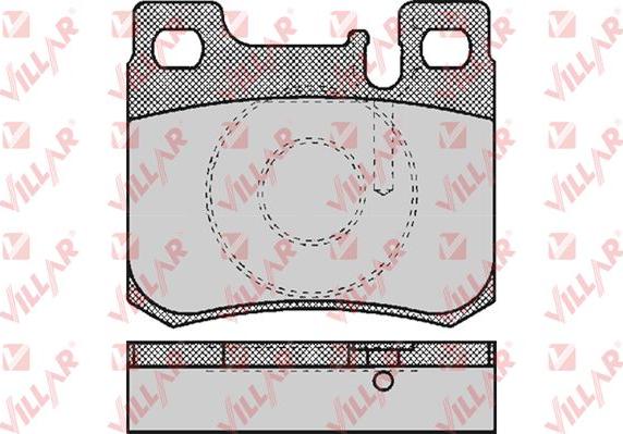 Villar 626.0485 - Тормозные колодки, дисковые, комплект autospares.lv