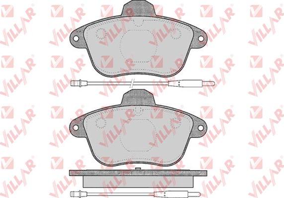 Villar 626.0480 - Тормозные колодки, дисковые, комплект autospares.lv