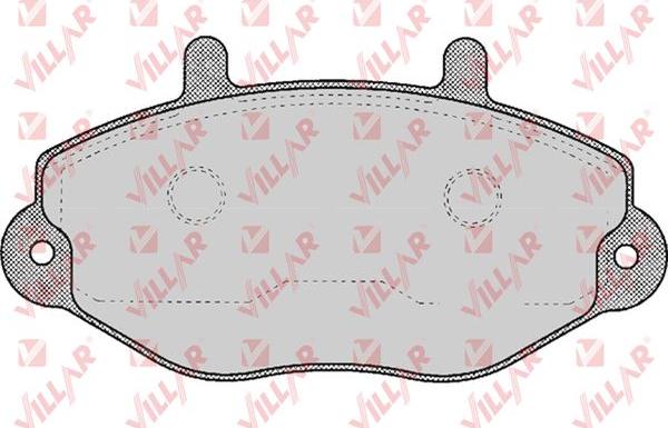 Villar 626.0482 - Тормозные колодки, дисковые, комплект autospares.lv