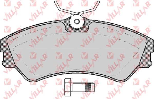 Villar 626.0439 - Тормозные колодки, дисковые, комплект autospares.lv
