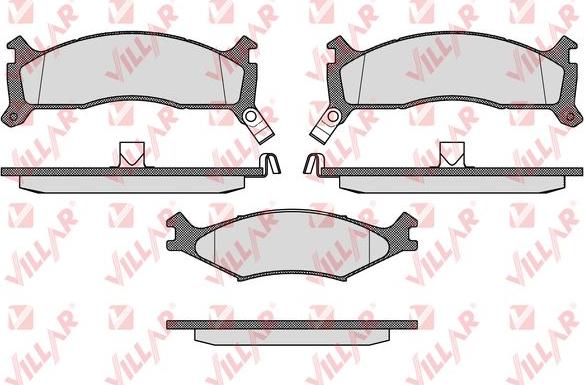 Villar 626.0426 - Тормозные колодки, дисковые, комплект autospares.lv