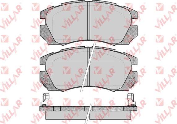 Villar 626.0479 - Тормозные колодки, дисковые, комплект autospares.lv