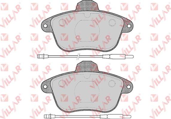 Villar 626.0478 - Тормозные колодки, дисковые, комплект autospares.lv