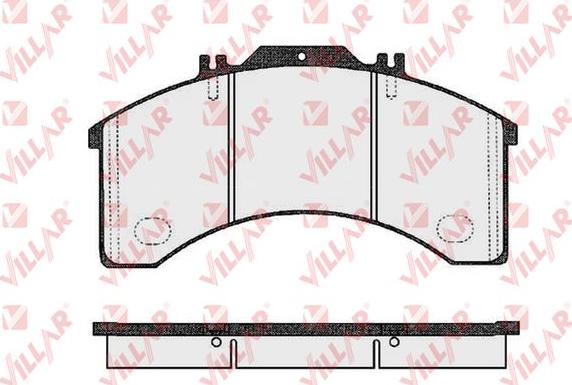 Villar 626.0473 - Тормозные колодки, дисковые, комплект autospares.lv