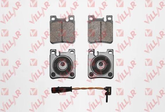 Villar 626.0477B - Тормозные колодки, дисковые, комплект autospares.lv