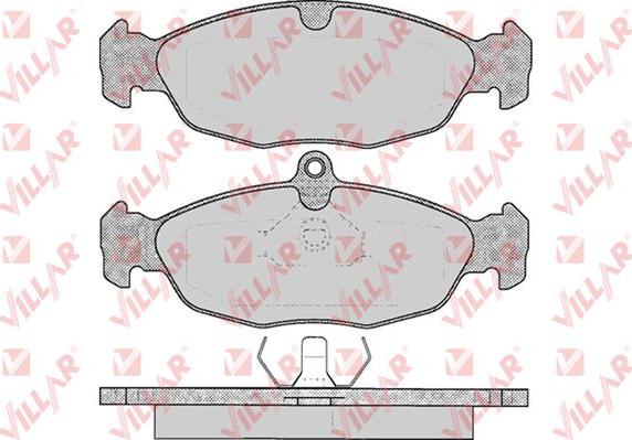 Villar 626.0599 - Тормозные колодки, дисковые, комплект autospares.lv