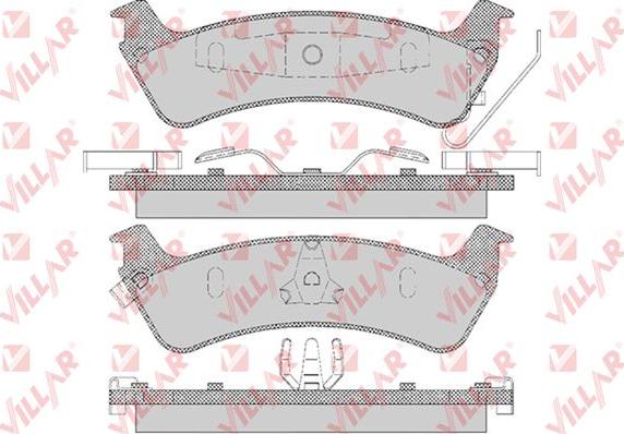 Villar 626.0595 - Тормозные колодки, дисковые, комплект autospares.lv