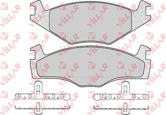 Villar 626.0591 - Тормозные колодки, дисковые, комплект autospares.lv