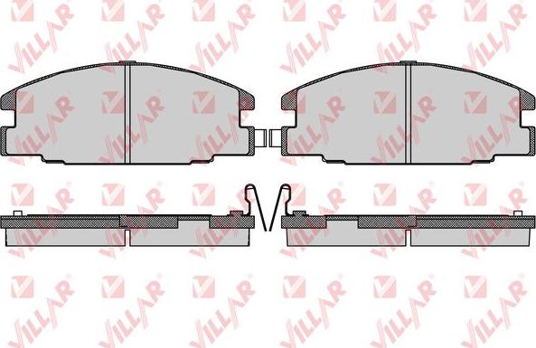 Villar 626.0544 - Тормозные колодки, дисковые, комплект autospares.lv