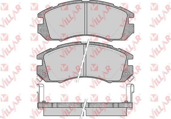 Villar 626.0546 - Тормозные колодки, дисковые, комплект autospares.lv