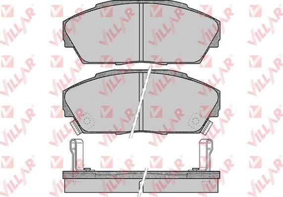 Villar 626.0555 - Тормозные колодки, дисковые, комплект autospares.lv