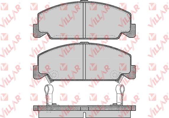 Villar 626.0551 - Тормозные колодки, дисковые, комплект autospares.lv