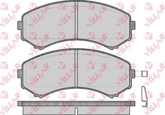 Villar 626.0569 - Тормозные колодки, дисковые, комплект autospares.lv