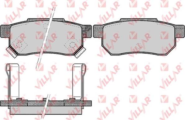 Villar 626.0506 - Тормозные колодки, дисковые, комплект autospares.lv