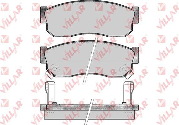 Villar 626.0519 - Тормозные колодки, дисковые, комплект autospares.lv