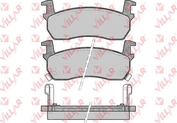 Villar 626.0516 - Тормозные колодки, дисковые, комплект autospares.lv