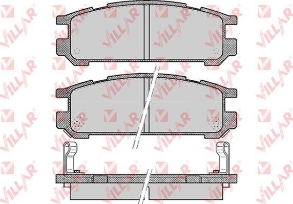 Villar 626.0517 - Тормозные колодки, дисковые, комплект autospares.lv