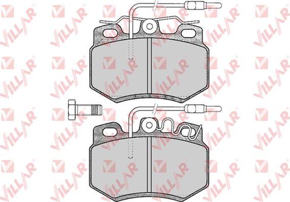 Villar 626.0585 - Тормозные колодки, дисковые, комплект autospares.lv