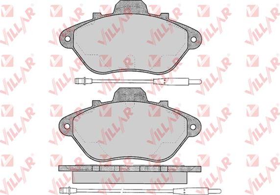 Villar 626.0583 - Тормозные колодки, дисковые, комплект autospares.lv