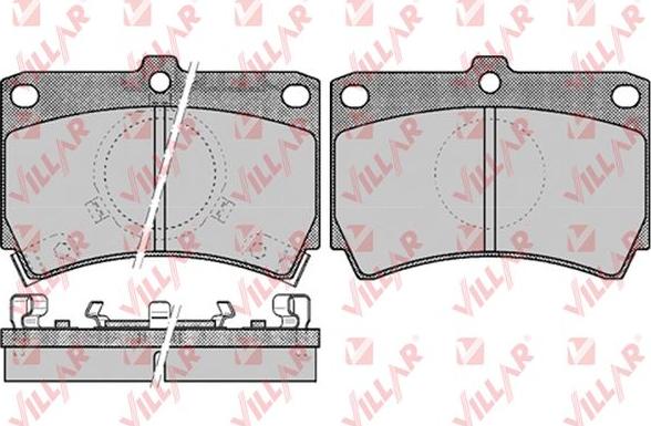 Villar 626.0587 - Тормозные колодки, дисковые, комплект autospares.lv