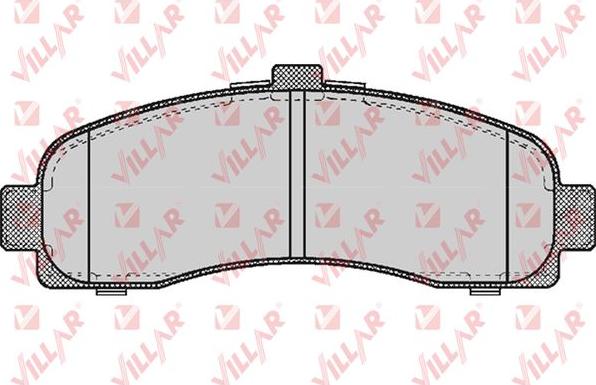 Villar 626.0539 - Тормозные колодки, дисковые, комплект autospares.lv