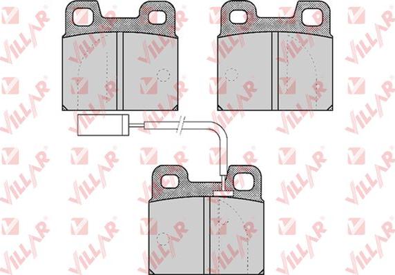 Villar 626.0531 - Тормозные колодки, дисковые, комплект autospares.lv