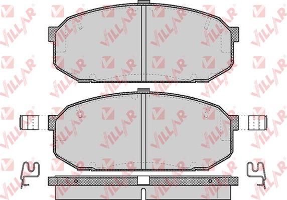 Villar 626.0526 - Тормозные колодки, дисковые, комплект autospares.lv